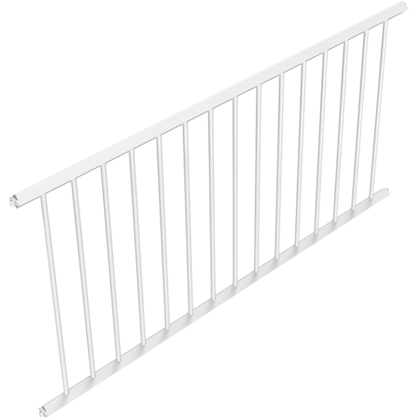 Safety fence panel | Fence panel | Center spacing: 2000 mm | hot-dip galvanizedand white coated